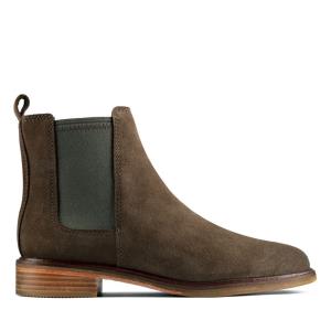 Clarks Clarkdale Arlo Enkellaars Dames Donkerolijfgroen | CLK308OZV