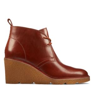 Clarks Clarkford DBT Enkellaars Dames Donkerbruin | CLK280GHQ