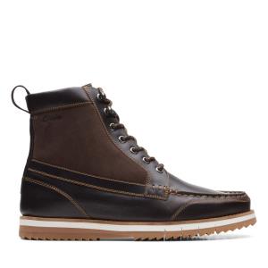 Clarks Durston Hi Originals Schoenen Heren Donkerbruin | CLK623GJI