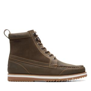 Clarks Durston Hi Originals Schoenen Heren Donkerolijfgroen | CLK718JUD