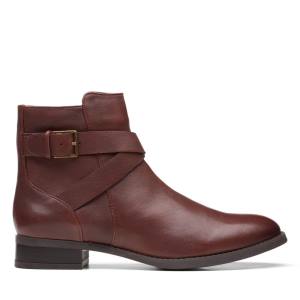 Clarks Hamble Gesp Enkellaars Dames Bruin | CLK562BIH