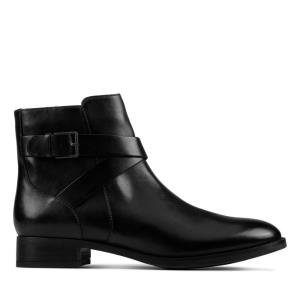 Clarks Hamble Gesp Enkellaars Dames Zwart | CLK072MIV