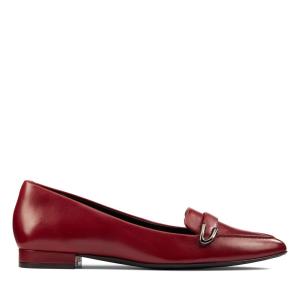 Clarks Laina 15 Gesp Platte Schoenen Dames Rood | CLK472WAI