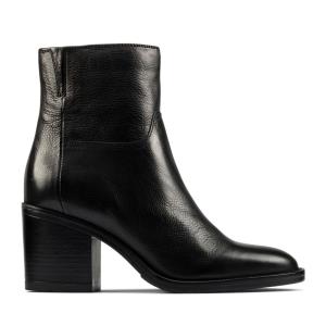 Clarks Mascarpone 2 Go Enkellaars Dames Zwart | CLK874KFW