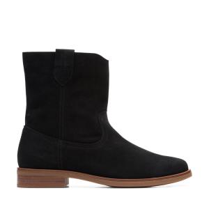 Clarks Memi Mid Enkellaars Dames Zwart | CLK231MFL