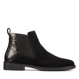 Clarks Memi Top Chelsea Boot Dames Zwart | CLK305YNJ