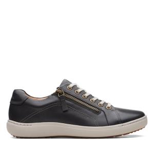 Clarks Nalle Kanten Platte Schoenen Dames Zwart | CLK350TSV