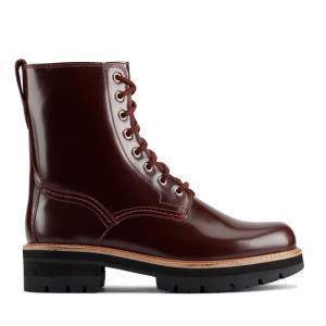 Clarks Orianna Hi Enkellaars Dames Bordeaux | CLK346BWQ