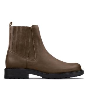 Clarks Orinoco2 Mid Enkellaars Dames Donkerolijfgroen | CLK698BAM