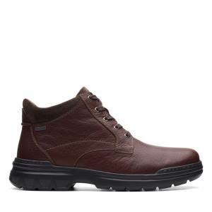 Clarks Rockie 2 Up GORE-TEX Enkellaars Heren Donkerrood | CLK038UXC