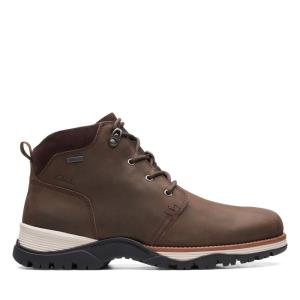 Clarks Topton Mid GTX Originals Schoenen Heren Donkerbruin | CLK854BMU