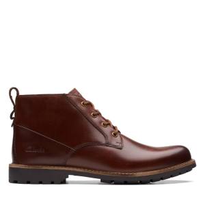 Clarks Westcombe Mid Enkellaars Heren Bruin | CLK790DGO