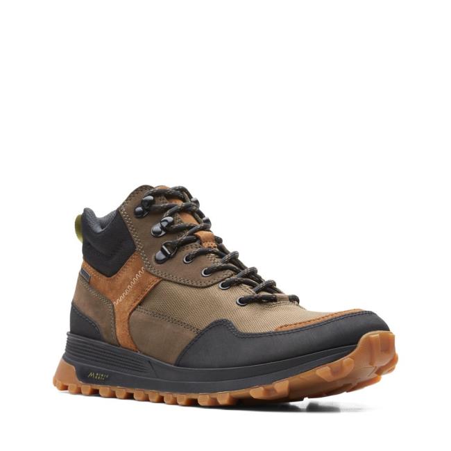 Clarks ATL Trek Hi GORE-TEX Vrijetijdslaarzen Heren Donkerolijfgroen | CLK814XOI