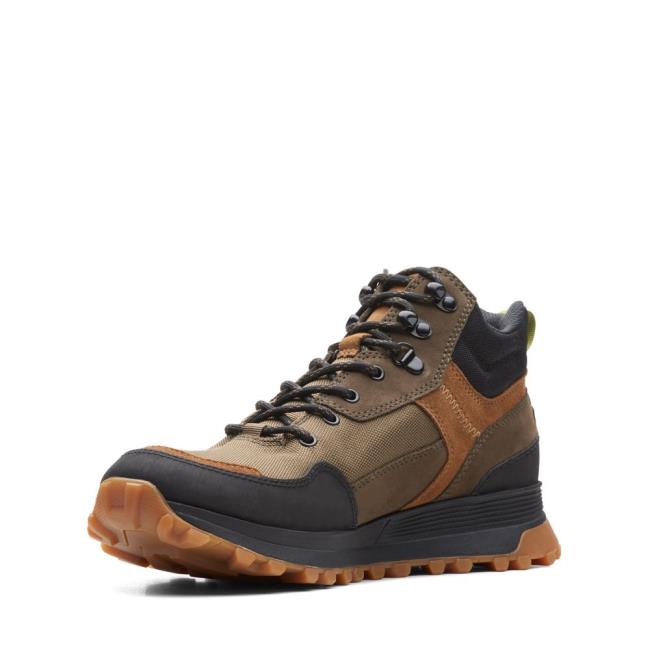 Clarks ATL Trek Hi GORE-TEX Vrijetijdslaarzen Heren Donkerolijfgroen | CLK814XOI