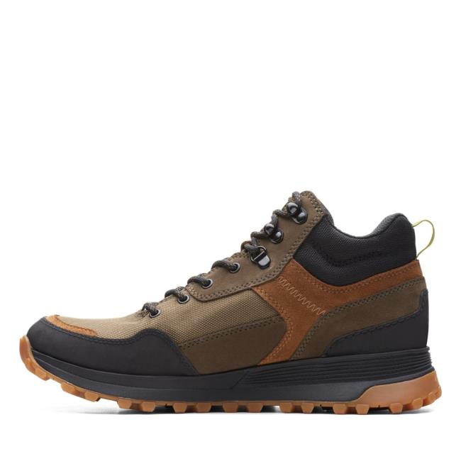 Clarks ATL Trek Hi GORE-TEX Vrijetijdslaarzen Heren Donkerolijfgroen | CLK814XOI