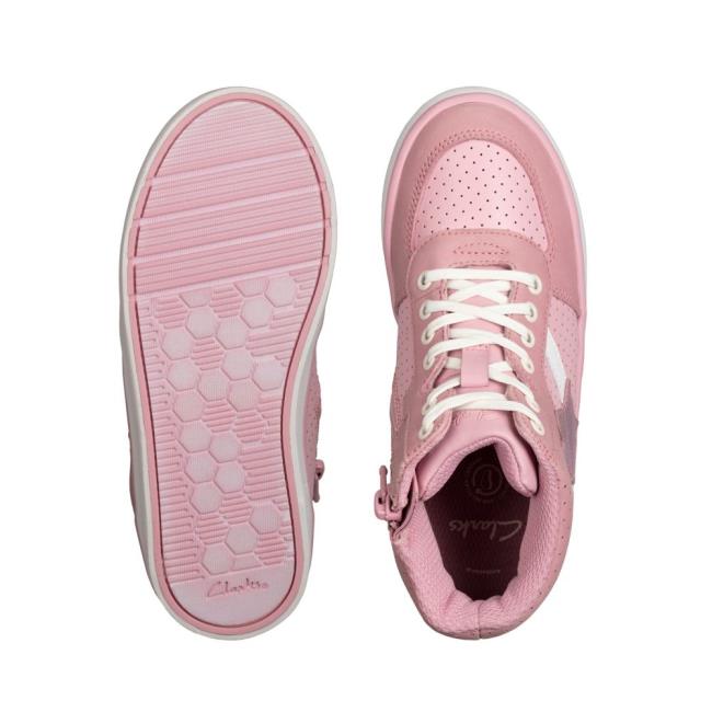 Clarks City Flake Kid Originals Schoenen Meisjes Roze | CLK493XSI