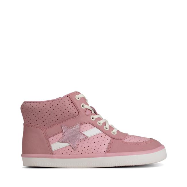 Clarks City Flake Kid Originals Schoenen Meisjes Roze | CLK493XSI