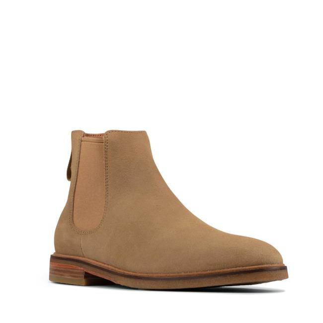 Clarks Clarkdale Gobi Chelsea Boot Heren Donkerbruin | CLK048LOI