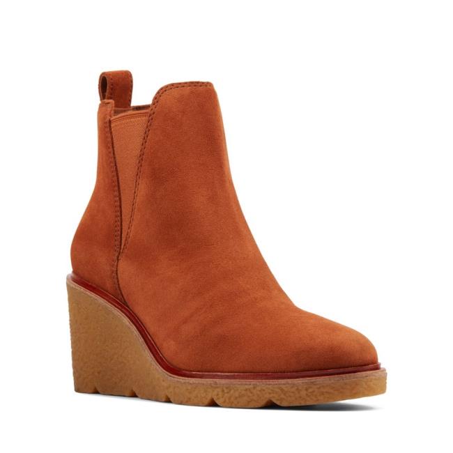 Clarks Clarkford Top Chelsea Boot Dames Donkerbruin | CLK562ATF