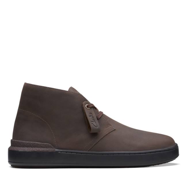 Clarks Court Lite Desert Enkellaars Heren Donkerbruin | CLK324ZNW