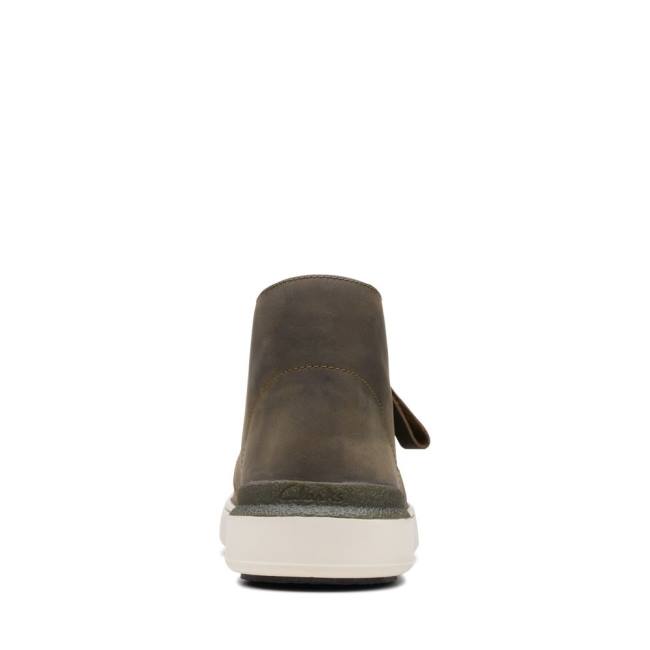 Clarks Court Lite Desert Enkellaars Heren Olijfgroen | CLK598GSB