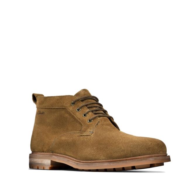 Clarks Foxwell Mid Vrijetijdslaarzen Heren Donkerbruin | CLK637CYB