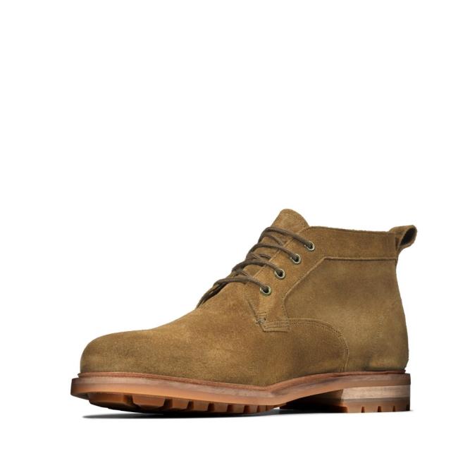 Clarks Foxwell Mid Vrijetijdslaarzen Heren Donkerbruin | CLK637CYB