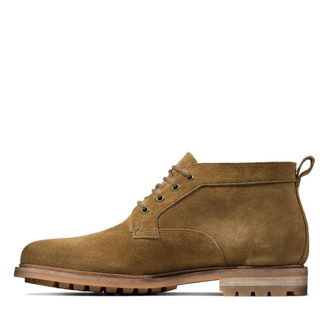 Clarks Foxwell Mid Vrijetijdslaarzen Heren Donkerbruin | CLK637CYB