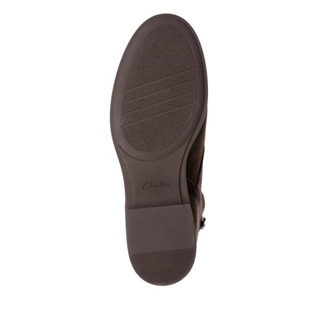 Clarks Memi Kanten Enkellaars Dames Bruin | CLK362CJF