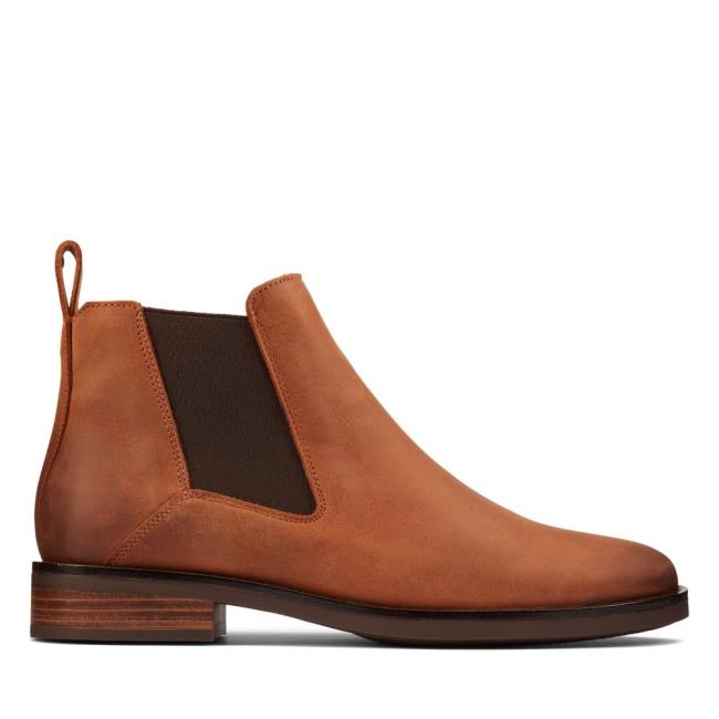 Clarks Memi Top Chelsea Boot Dames Donkerbruin | CLK794NHS