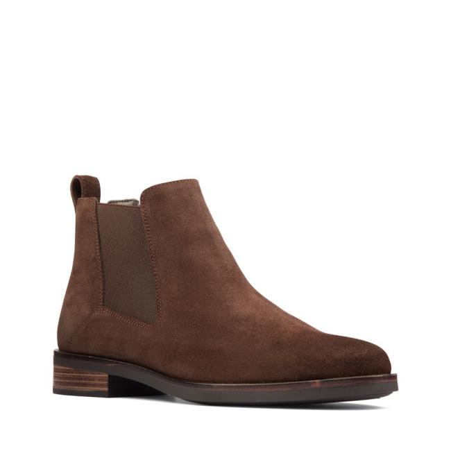 Clarks Memi Top Chelsea Boot Dames Donkerbruin | CLK972YRQ