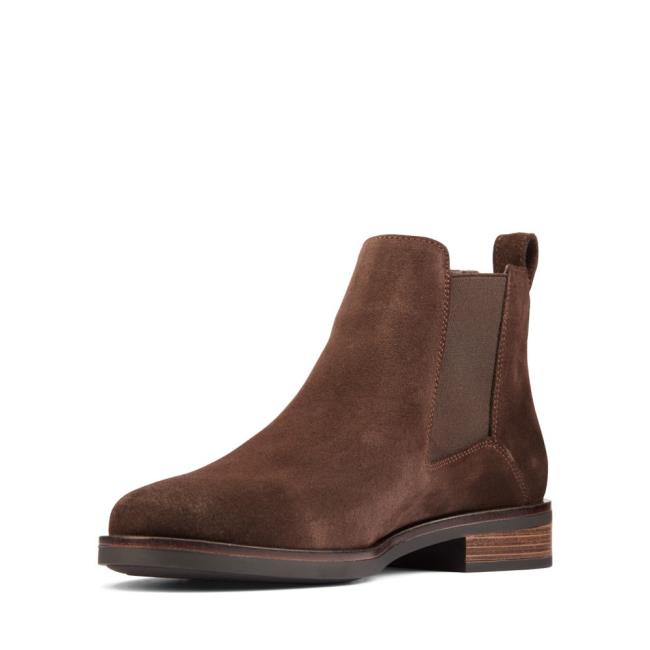 Clarks Memi Top Chelsea Boot Dames Donkerbruin | CLK972YRQ