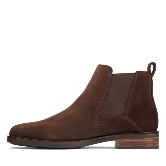 Clarks Memi Top Chelsea Boot Dames Donkerbruin | CLK972YRQ