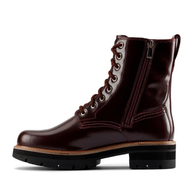 Clarks Orianna Hi Enkellaars Dames Bordeaux | CLK346BWQ