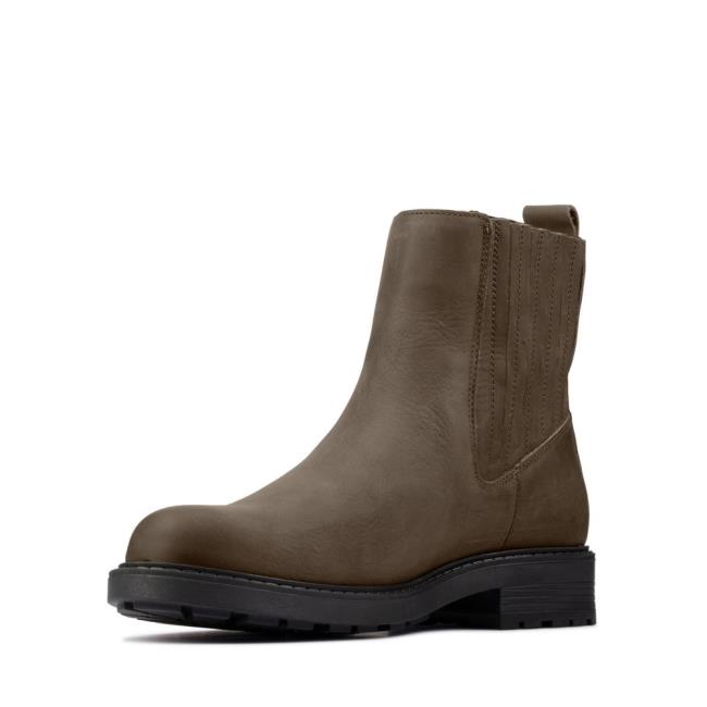 Clarks Orinoco2 Mid Chelsea Boot Dames Donkerolijfgroen | CLK415WZH