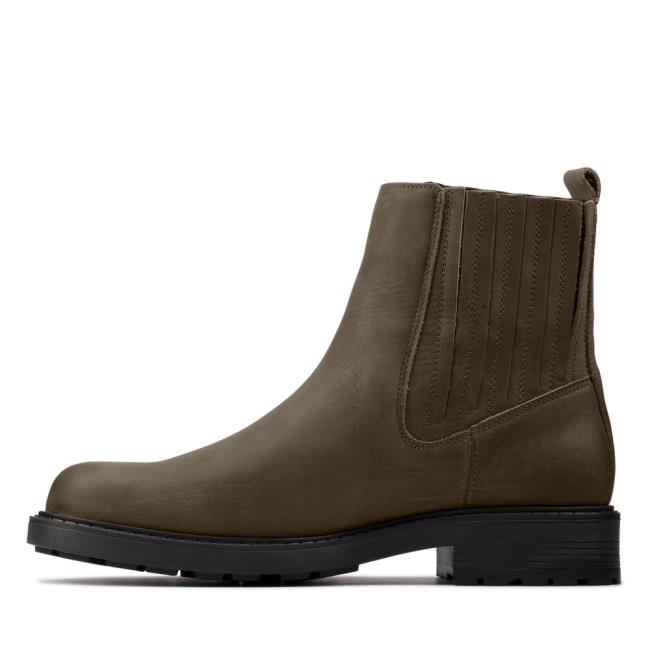 Clarks Orinoco2 Mid Chelsea Boot Dames Donkerolijfgroen | CLK415WZH