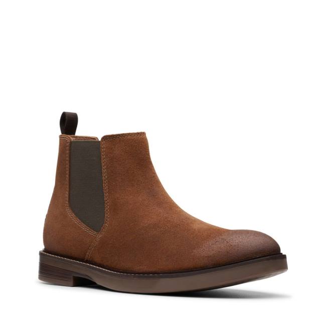 Clarks Paulson Up Enkellaars Heren Donkerbruin | CLK304CPN