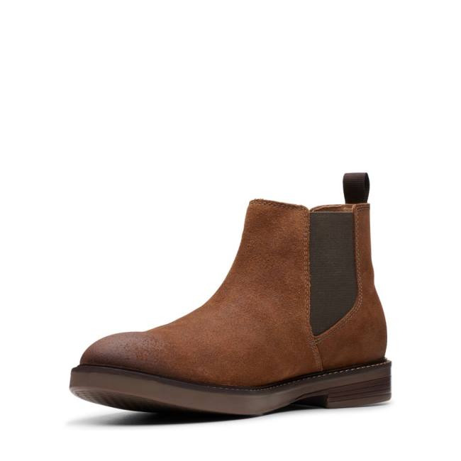 Clarks Paulson Up Enkellaars Heren Donkerbruin | CLK304CPN