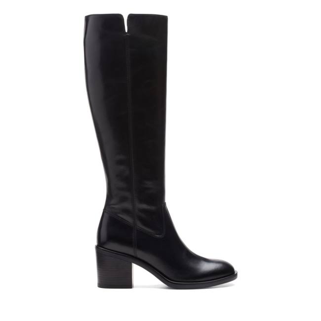 Clarks Valvestino Hi Overknee Laarzen Dames Zwart | CLK965PKL