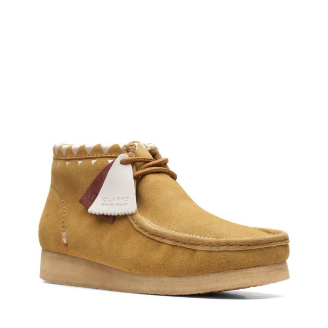 Clarks Wallabee Vrijetijdslaarzen Heren Khaki | CLK904SXZ