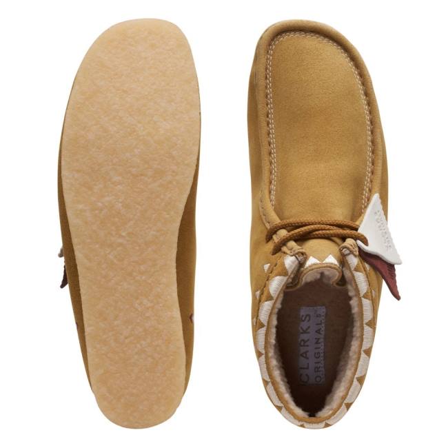 Clarks Wallabee Vrijetijdslaarzen Heren Khaki | CLK904SXZ